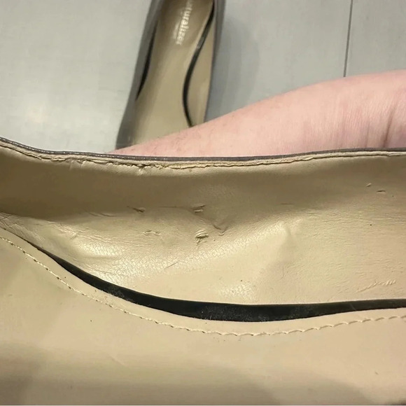 Naturalizer N5 Comfort Xavier Black Buckle Top Block Heel Shoes Size 8 1/2 GUC - Picture 5 of 9